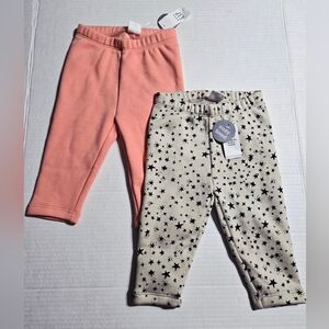 GAP Baby Girls' Cozy Leggings Bottoms Set‎ of 2 size 6-12 months NWT
